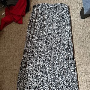 MIDI leopard skirt